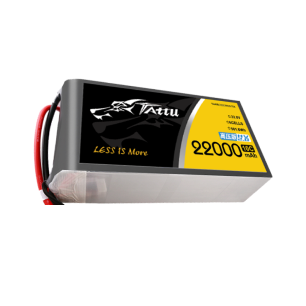 Tattu 6S 22000Mah Lipo Battery - แบตเตอรี่โดรนสำรวจและรักษาความปลอดภัย Tattu HV 22000mAh 10C 22.8V