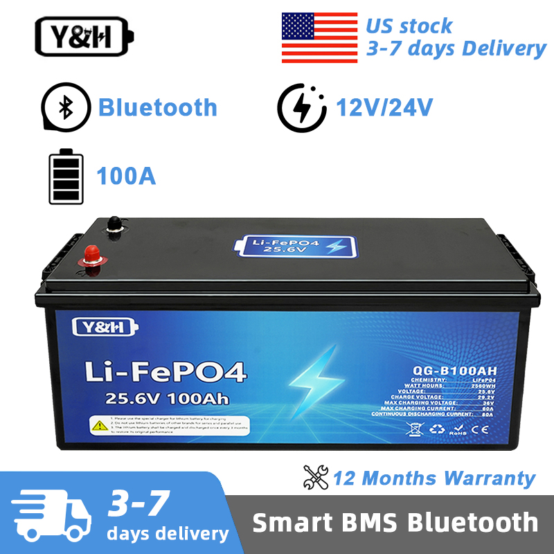 [จัดส่งในพื้นที่] แบตเตอรี่ Y& - Lifepo4 12V 100Ah Bms Bluetooth บทวิจารณ์และราคา