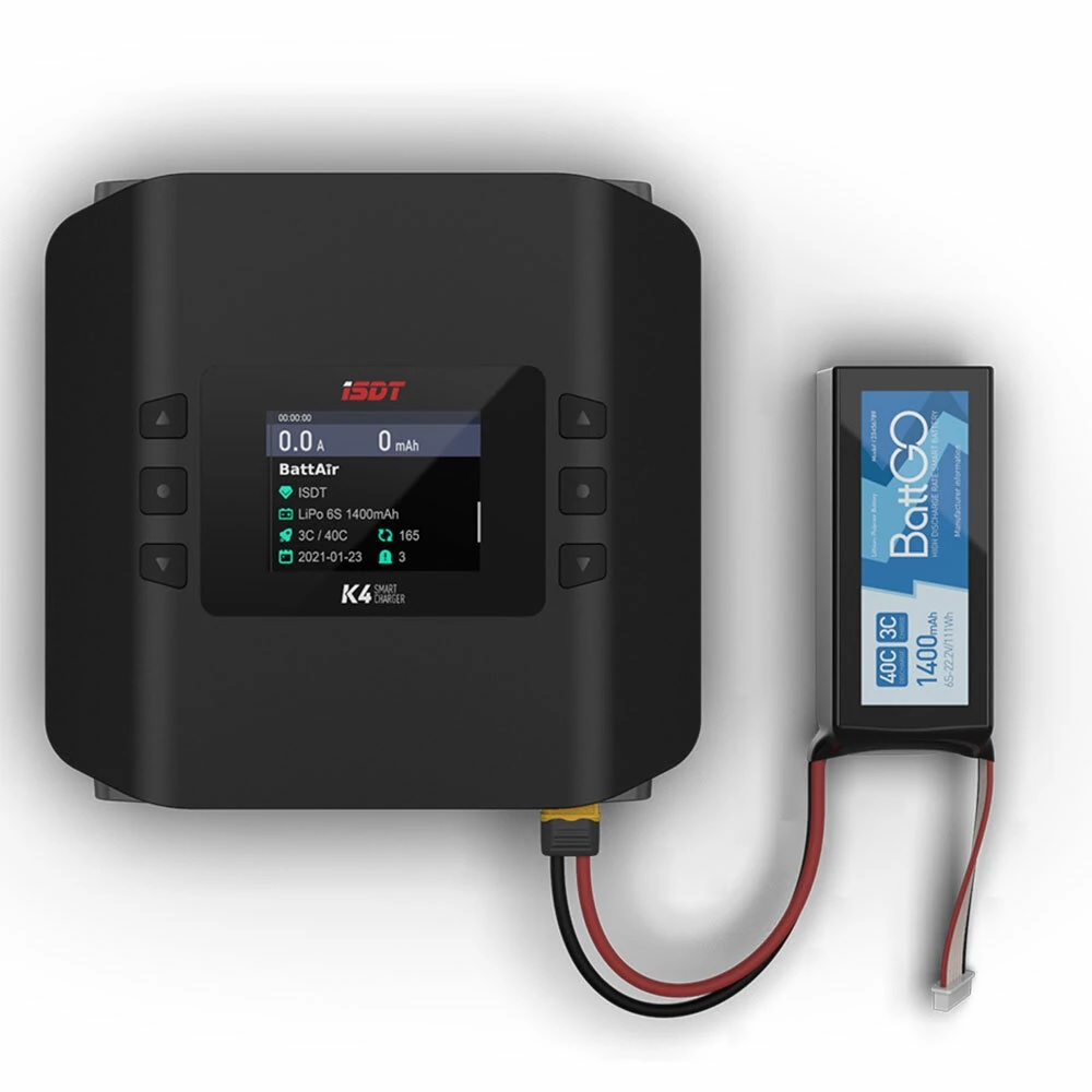 เครื่องชาร์จสมาร์ทบาลานซ์แบบสอ - Isdt K4 Dual Lipo Charger บทวิจารณ์และราคา